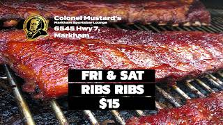 RIB Ad for Colonel Mustards Markham Sports bar and Lounge [upl. by Leoine857]