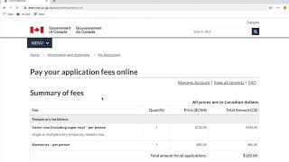 How to Pay Canada Visa Application and Biometric Fees Online [upl. by Vitkun872]