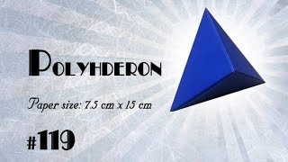 Origami Polyhedron Tutorial How to make [upl. by Eceryt]