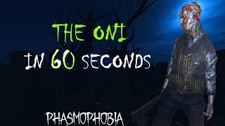 The Oni in 60 seconds  Phasmophobia [upl. by Acirt]