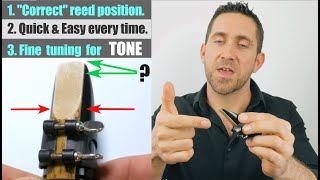 Saxophone Reed Position amp Fine Tuning for Tone  Saxophone Lesson [upl. by Nicoli]