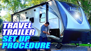 How To Set Up A Travel Trailer At A Campsite [upl. by Olaznog]