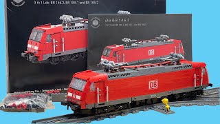 Review amp Fahrtest StoneHeap Traxx 3 in 1 Klemmbaustein Set BR 146 185 mit DB Lizenz [upl. by Nail]