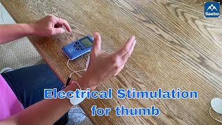 Electrical Stimulation for the thumb [upl. by Fuld]