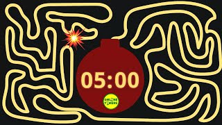 5 Minute Countdown Timer Bomb  300 Second Bomb Countdown  Bomb Timer  Online Timers [upl. by Aluap]