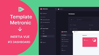 Integrasi Template Metronic dengan Inertia Vue 3  Dashboard [upl. by Beaner]