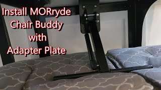 MORryde Chair Buddy with Adapter Plate install 39RKFB Riverstone 5th wheel RV Trailer [upl. by Pax]