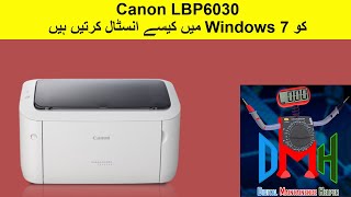 How to install canon lbp6030 printer driver in widows 7  English subtitle [upl. by Spooner]