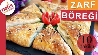 10 Dakikada Zarf Şeklinde Çıtır Börek  Hazır Yufkadan Börek Tarifleri [upl. by Yremogtnom]