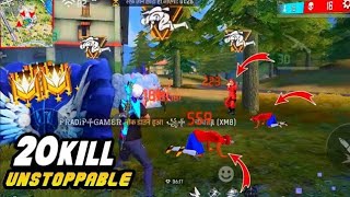 IMPOSSIBLE 🎯 LOBBY 😱 20 kills 💪99 Headshot Rate 💫 l SOLO Vs squad full gameplayintel i5G freefire [upl. by Hamilah]