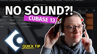 NO SOUND IN CUBASE  Quick Tip Cubase 13 [upl. by Ardried238]