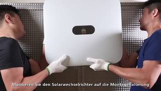 Huawei Sun200012151720KTLM0 Installation Video Deutsch [upl. by Ciprian899]