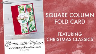 How to Make a Square Column Fold Card [upl. by Segroeg724]