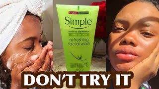 My Honest Simple Moisturizing Face Wash Review And Research WATCH BEFORE BUYING ONE FOR YOURSELF [upl. by Adis334]