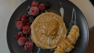 Receta de panqueques proteicos 🥞🧉 [upl. by Aryahay164]