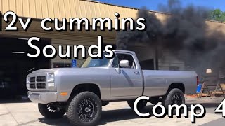 12v Cummins Sounds Rolling coal compilation 4 [upl. by Enitnemelc]