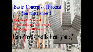 Types of Precast Concrete  Advantages and Disadvantages Precast [upl. by Nanam]