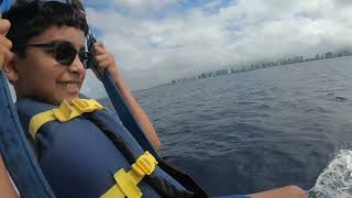 Parasailing in HonoluluHawaii [upl. by Ulberto]