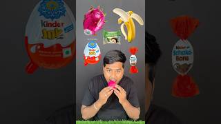 New Emoji Eating Challenge 😃 ASMR  Fruit Eating ASMR  Kinder Joy Eating shorts asmr fun [upl. by Vin]