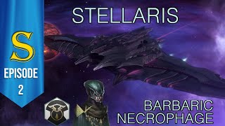 BRUTAL Stellaris  Hivemind  Barbaric Despoiler VS TechnoSlavers  Indentured Megacorp Part 1 [upl. by Machutte127]