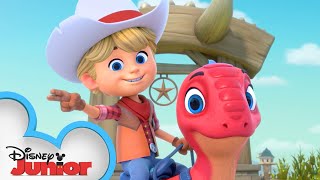 Meet the Ranchers 🤠  Dino Ranch  disneyjr [upl. by Aihsotan630]