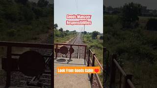 🫡Goods Train Manager Responsibilities  train goods indianrailways shorts ytshort manager [upl. by Jakoba]