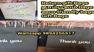 Gift bags Return gift bags paper carry bags paper bags customised gift bags [upl. by Enar]