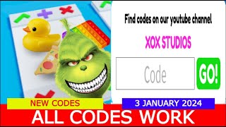 NEW CODES Pop It Trading ✨ ROBLOX  ALL CODES  JANUARY 3 2024 [upl. by Inuat]