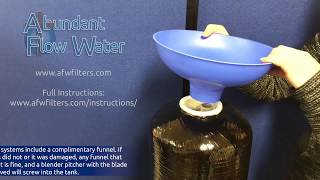 Water Softener Tank Filling Instructions [upl. by Acirema650]