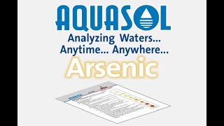 AQUASOL  How to use Arsenic Testing Kit [upl. by Gisser]