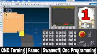 CNC Programming tutorial  Swan Soft tutorials  Cnc Turning tutorial  Fanuc [upl. by Filahk205]