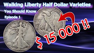 Walking Liberty Half Dollar Varieties You Should Know Ep1  1946 1944 1936 [upl. by Aielam]