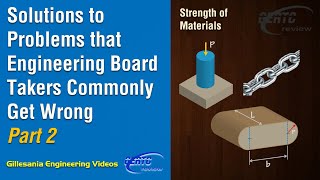 Solutions to CE Problems that Engineering Board Takers Commonly Get Wrong Strength of Materials [upl. by Ahrendt503]