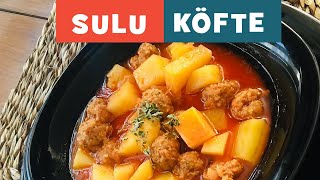 Sulu Köfte Tarifi  MALZEMELERİPÜF NOKTASI [upl. by Tirreg]