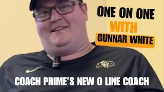 EXCLUSIVE Coach Prime Has A New O Line Coach In Colorado  We Go One On One With Gunnar White [upl. by Maidy]