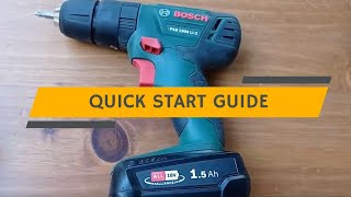 How To Use Bosch PSB 1800 Battery ScrewdriverDrill  Quick Start Guide [upl. by Allemaj]