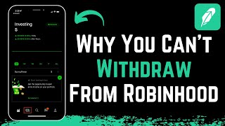 Why You Cant Withdraw Your Money From Robinhood [upl. by Inanuah]