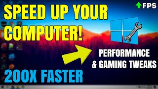 How to Make your PC amp LAPTOP 200 Faster GAMINGPERFORMANCE GUIDE [upl. by Argyle811]