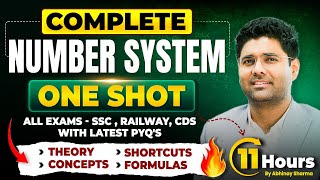 Complete Number System with all Concepts Tricks amp Formulas  One shot  By Abhinay Sharma SSC2025 [upl. by Vitale]