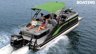 2021 Bennington 24 LXSBA Boating Review 👍 LX Line of Pontoon Boats [upl. by Kcirb]