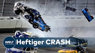 DAYTONA 500 HorrorCrash überschattet NascarKlassiker [upl. by Enelcaj]