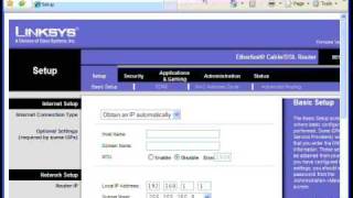 Port Forwarding Using a Linksys [upl. by Solim]