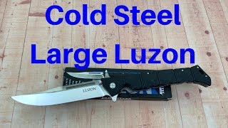 Cold Steel Luzon Large linerlock flipper knife Actually pretty useful [upl. by Goeselt]