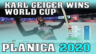 Unglaublich Karl Geiger gewinnt die Skiflug WM in Planica alle 4 Sprünge [upl. by Eliot784]