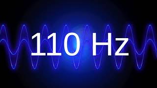 110 Hz clean pure sine wave TEST TONE frequency [upl. by Him]