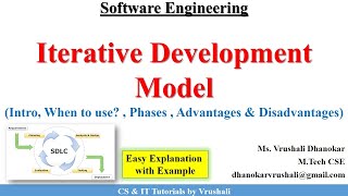 SE 5  Iterative Development Model  Complete Explanation  Software Engineering [upl. by Eilliw]