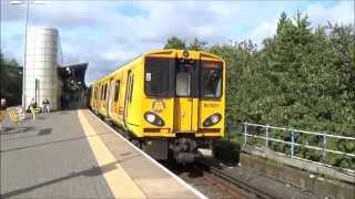 Trains and Tones at Sandhills  New Merseyrail Livery 14814 [upl. by Releehw430]