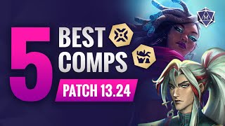 5 BEST Comps in TFT Patch 1324B  Set 10 Teamfight Tactics Guide [upl. by Wilkey491]