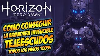 HORIZON ZERO DAWN  COMO CONSEGUIR LA ARMADURA SECRETA DE TEJEESCUDOS [upl. by Alyakam277]