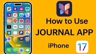 How To Use Journal App In iPhone in Hindi  journal app ios 17 hindi [upl. by Maren]